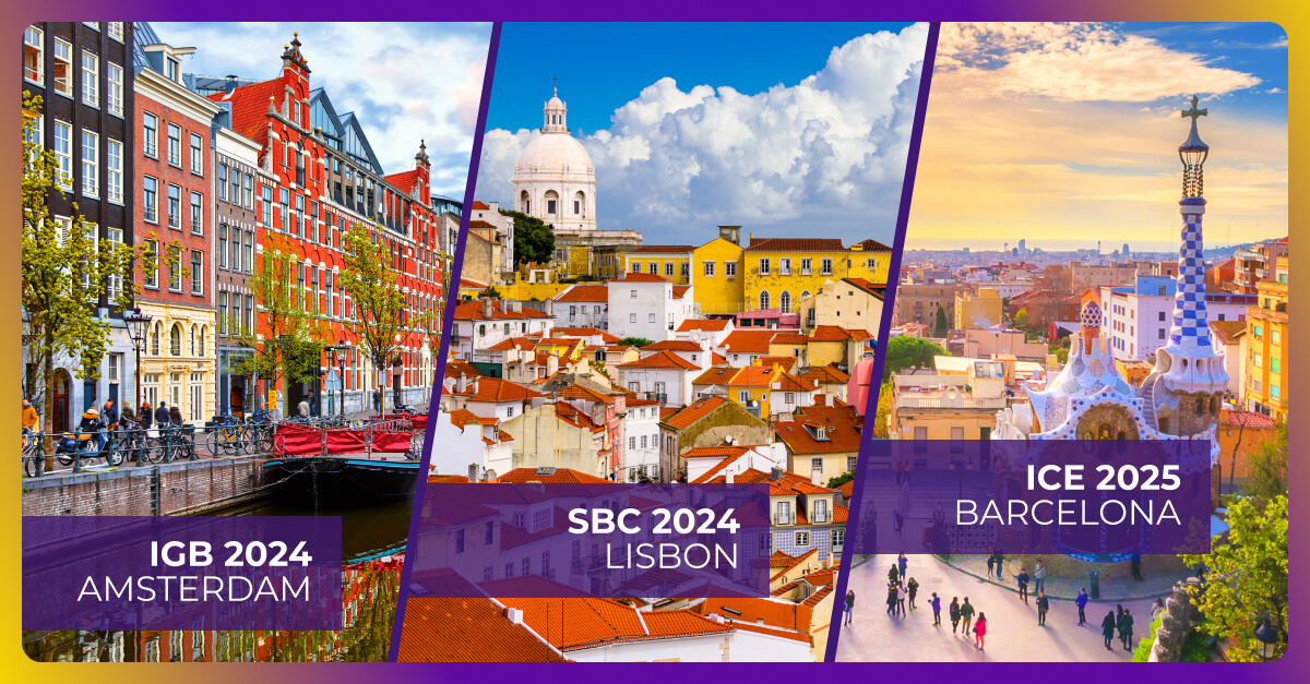 Gaming Entertainment’s Global Journey: IGB Amsterdam, SBC Lisbon & ICE Barcelona